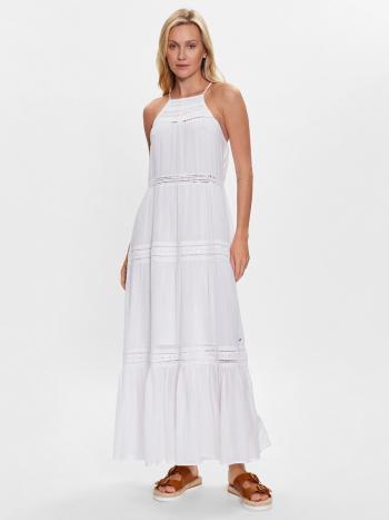 Pepe Jeans dámské bílé maxi šaty - S (800)