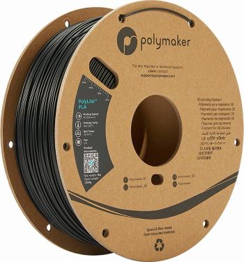 Polymaker PolyLite PLA Filament 1,75 mm 1 kg Black