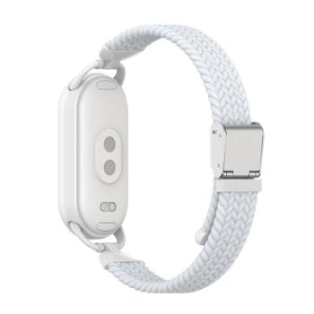 BRAIDED Nylonový remienok pre Xiaomi Smart Band 10 / 9 / 8 biely