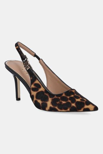 Lodičky Guess NASSHALY hnedá farba, FLTNSH LEP05