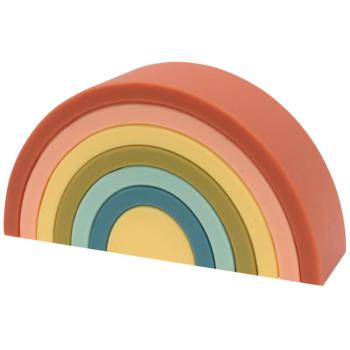 O.B Designs Silicone Rainbow Stacker skladacia dúha Cherry 10m+ 1 ks