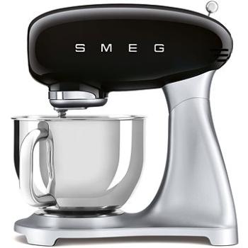 SMEG 50s Retro Style 4,8 l čierny, s podstavcom z nehrdzavejúcej ocele (SMF02BLEU)