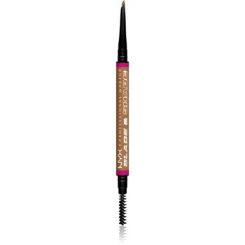 NYX Professional Makeup Blade & Shade ceruzka na obočie s kefkou odtieň 01 Ash Blonde 0.06 g