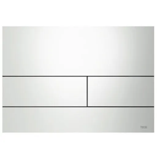 Tece Square II ovládacie tlačidlo z kovu v bielej farbe 9240832 9.240.832