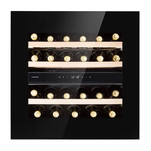 Klarstein Rhône 25 Duo, vinotéka, 75 l, 25 fliaš, 2 zóny, kompresné chladenie