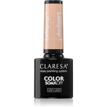 Claresa SoakOff UV/LED Color Lollipop gélový lak na nechty odtieň 5 g