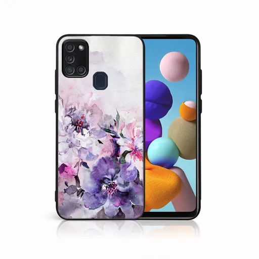 MY ART Ochranný obal pre Samsung Galaxy A21s PEONIES (156)