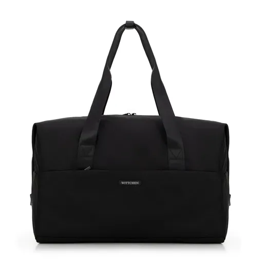 Veľká čierna športovo-cestovná taška s vreckom na obuv 56-3S-710-10