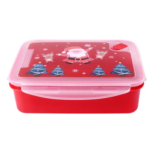 Plastová dóza s viečkom TORO 2200ml vianočný motív