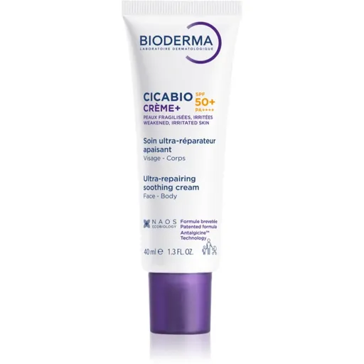 Bioderma Cicabio Créme+ SPF 50+ krém na tvár SPF 50+ 40 ml