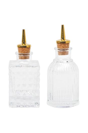 Barmanská sada Here's How The Gio Bitters Bottles 90 ml 2-pak žltá farba