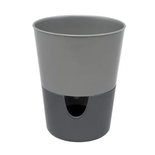 Samozavlažovací kvetináč Rosmarin, antracit, Plastia
