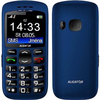 Aligator A670 Senior Blue + Stolná nabíjačka (A670BE)