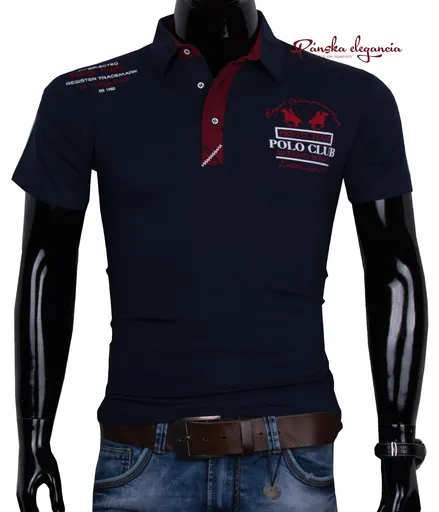 Čierne polo tričko s top detailami.