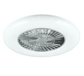 LED ventilátor Reality Visby chróm R62402106
