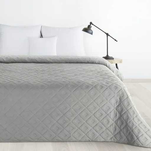 ArtFir Prikrývka na posteľ ALARA 6 | strieborná 170 x 210 cm