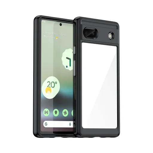 CRYSTAL Ochranný kryt pre Google Pixel 6a čierny