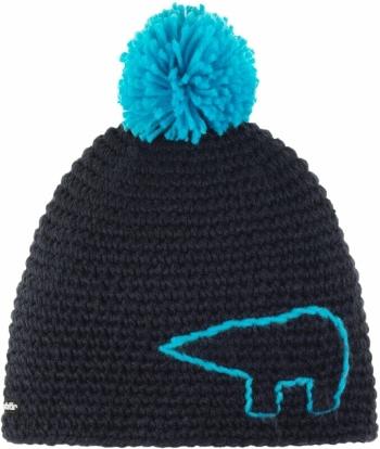 Eisbär Jay Pompon Beanie Black/Blue UNI Lyžiarska čiapka