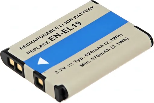 Batéria T6 Power Nikon EN-EL19, Sony NP-BJ1, 620mAh, 2,3Wh