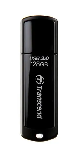 TRANSCEND Flash Disk 128GB JetFlash®700, USB 3.0 (R:90/W:40 MB/s) čierna