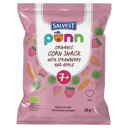 SALVEST Põnn Jahodové chrumky od 7. mesiaca BIO 20 g