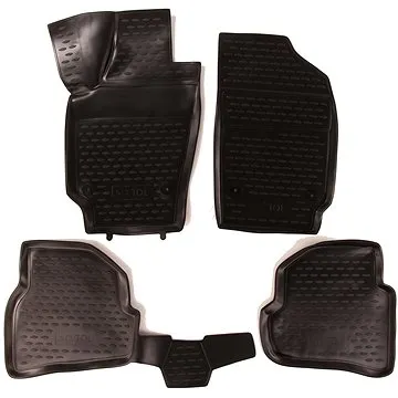 SIXTOL 3D Gumové koberce VOLKSWAGEN Polo V 12/2009 -