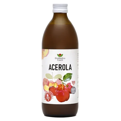 EKOMEDICA Acerola 100% šťava 500 ml