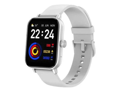 CARNEO Versa HR+/Silver/Šport Band/White