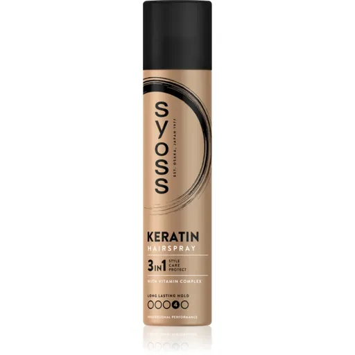 Syoss Keratin Hairspray lak na vlasy s extra silnou fixáciou 300 ml