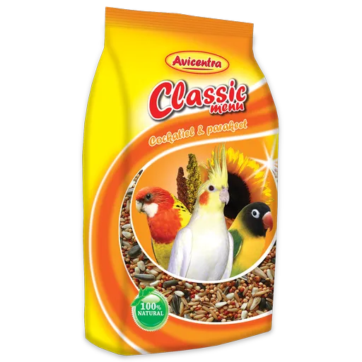 AVICENTRA Classic Menu krmivo pre malé papagáje 1kg