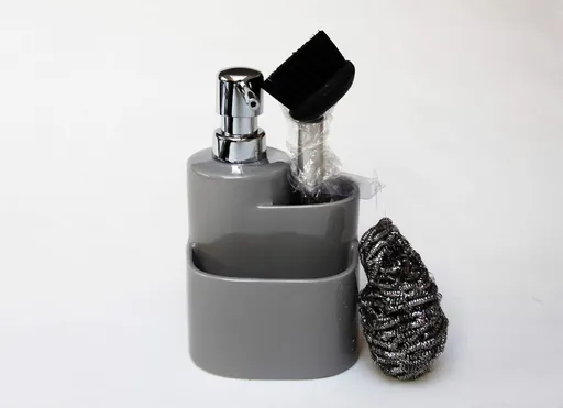 BISK - Dávkovač saponátu s kefou, sada 3ks