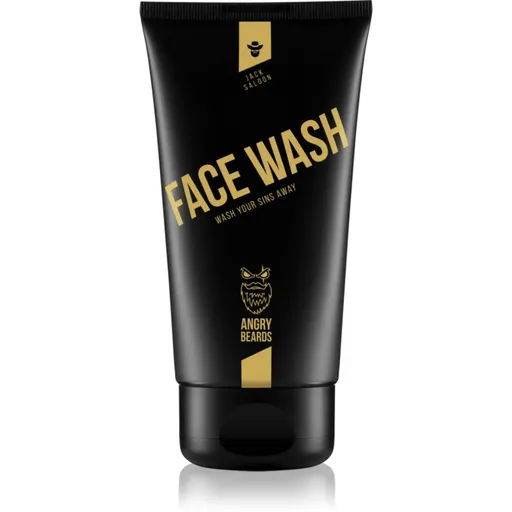 Angry Beards Jack Saloon Face Wash čistiaci gél na tvár pre mužov 150 ml