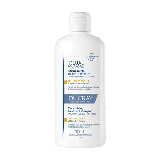 DUCRAY Kelual Squanorm Šampón hydratačný suché lupiny 400 ml