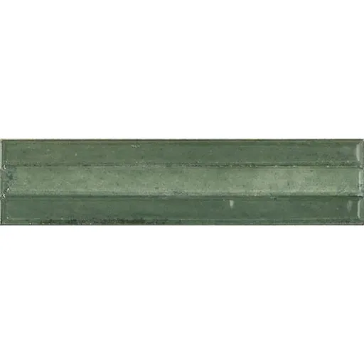 Obklad Ragno Look verde Struttura 3D Yubi 6x24 cm lesk RCU8