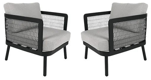 Hliníkové kreslá HERMES DUO (2 ks)