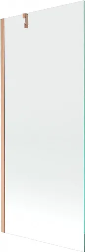 MEXEN/S - Next vaňová zástena FIX 80 x 150, transparent, meď kartáčovaná 895-080-000-00-00-65