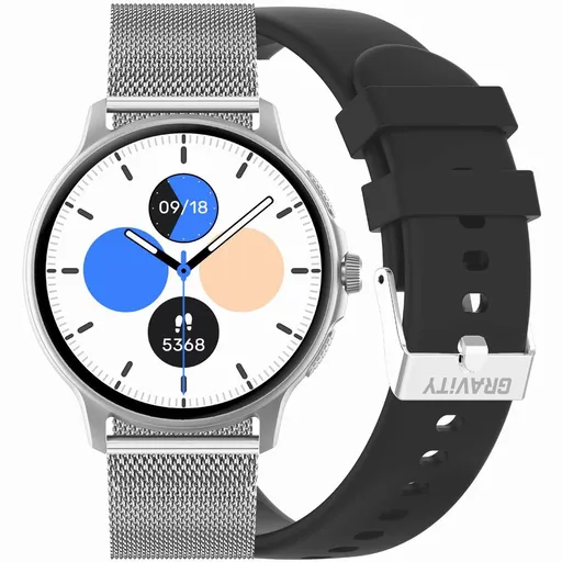INTELIGENTNÉ HODINKY UNISEX GRAVITY GT12-7 - BLUETOOTH KONVERZÁCIE, ĎALŠÍ REMIENOK (sg035g)