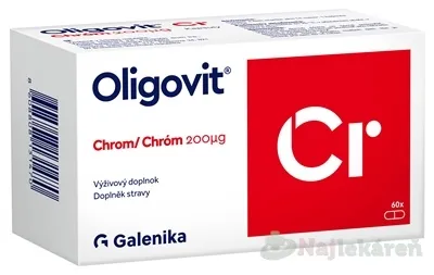 Galenika Oligovit Cr 200 µg Chróm 60 ks