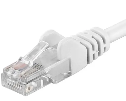 PremiumCord Patch kábel UTP RJ45-RJ45 CAT6 1,5m biela