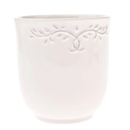 Keramický obal na kvetináč Ramillete béžová, 13 x 14 cm