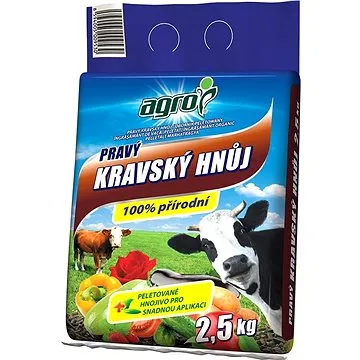 AGRO Pravý kravský hnoj 2,5 kg (000778)