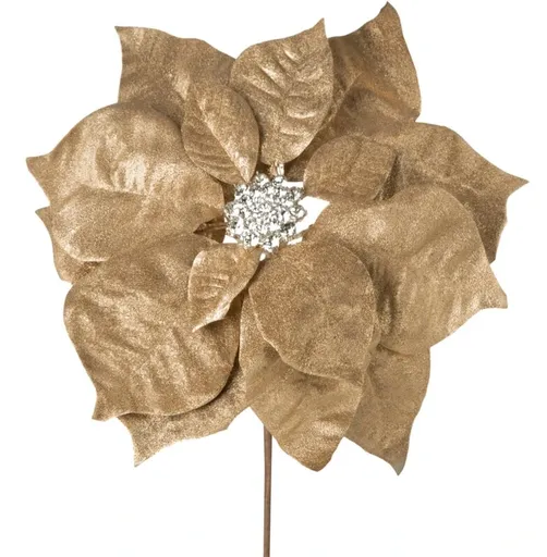 ArtFir Vianočný kvet 251 | zlatá 22 x 14 cm