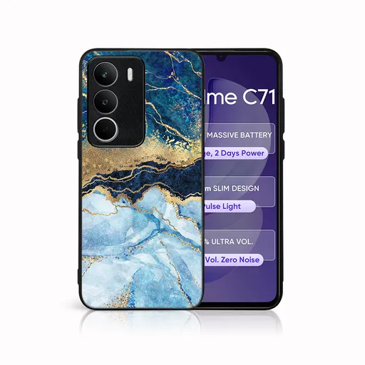 MY ART Ochranný kryt pre Realme C71 BLUE MARBLE (141)