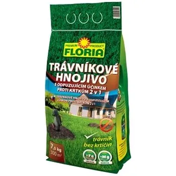 FLORIA Trávníkové hnojivo s odpuzujícím účinkem proti krtkům 7,5 kg (008214)