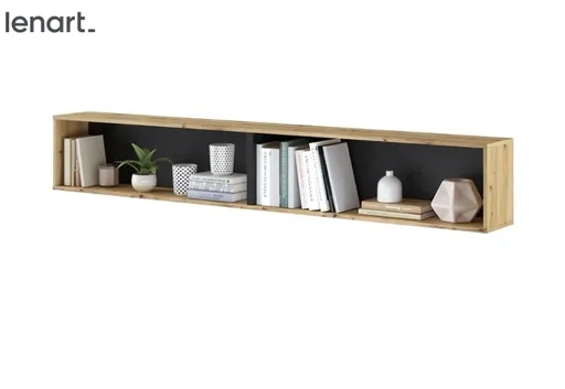 Dig-net nábytok Polica Lenart BED CONCEPT BC-30 | dub artisan / čierna