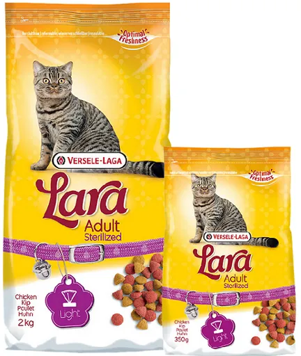 Versele Laga Lara Premium Cat Adult Sterilized Chicken - kuracie granule pre mačky 350g