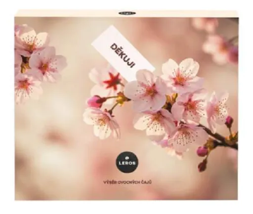 LEROS DARČEKOVÁ KAZETA ĎAKUJEM, 6 druhov čajov po 5 vrecúšok