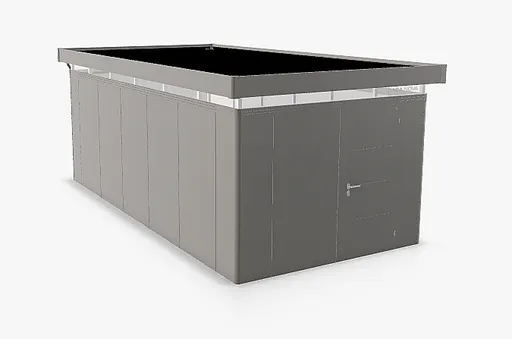 Biohort Záhradný domček BIOHORT Casanova 330 × 630 cm (sivý kremeň metalíza) Orientácia dverí vpravo