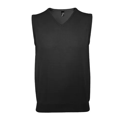 SOL'S Pánska pletená vesta - Čierna | XL