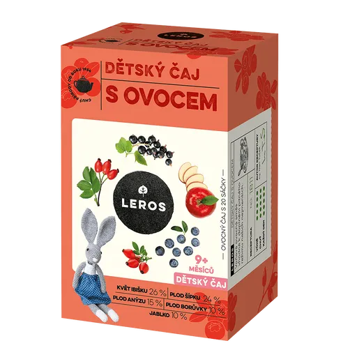 LEROS Detský čaj s ovocím 20 vrecúšok